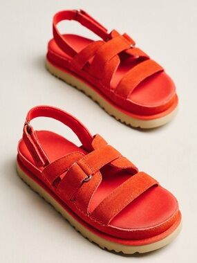 Ugg Goldenstar Gleam Sandals | Red Pepper | Size 7.5